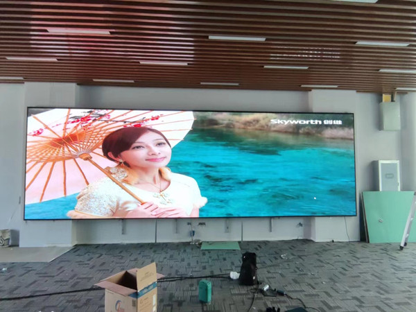 湖滨P1.53led小间距屏安装案例